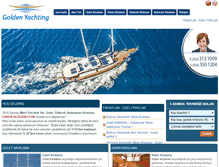 Tablet Screenshot of goldenyachting.com